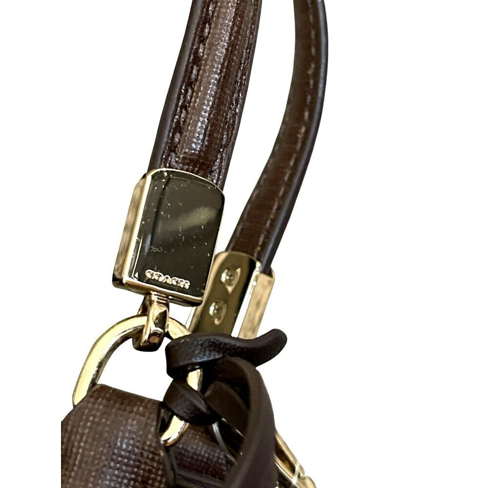 Coach $258 Madison Saffiano Leather Crossbody Tote Handbag New - Picture 6 of 10